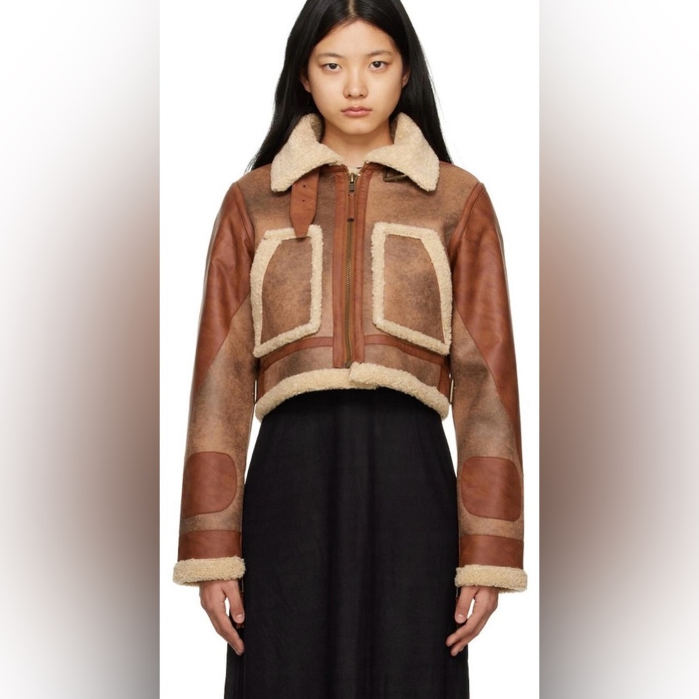 NWOT SIMON MILLER Mini Jetz Faux-Suede Jacket Women’s Size S